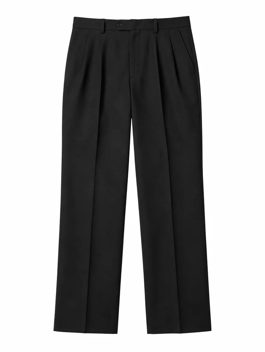 Pantalon Plissé Noir