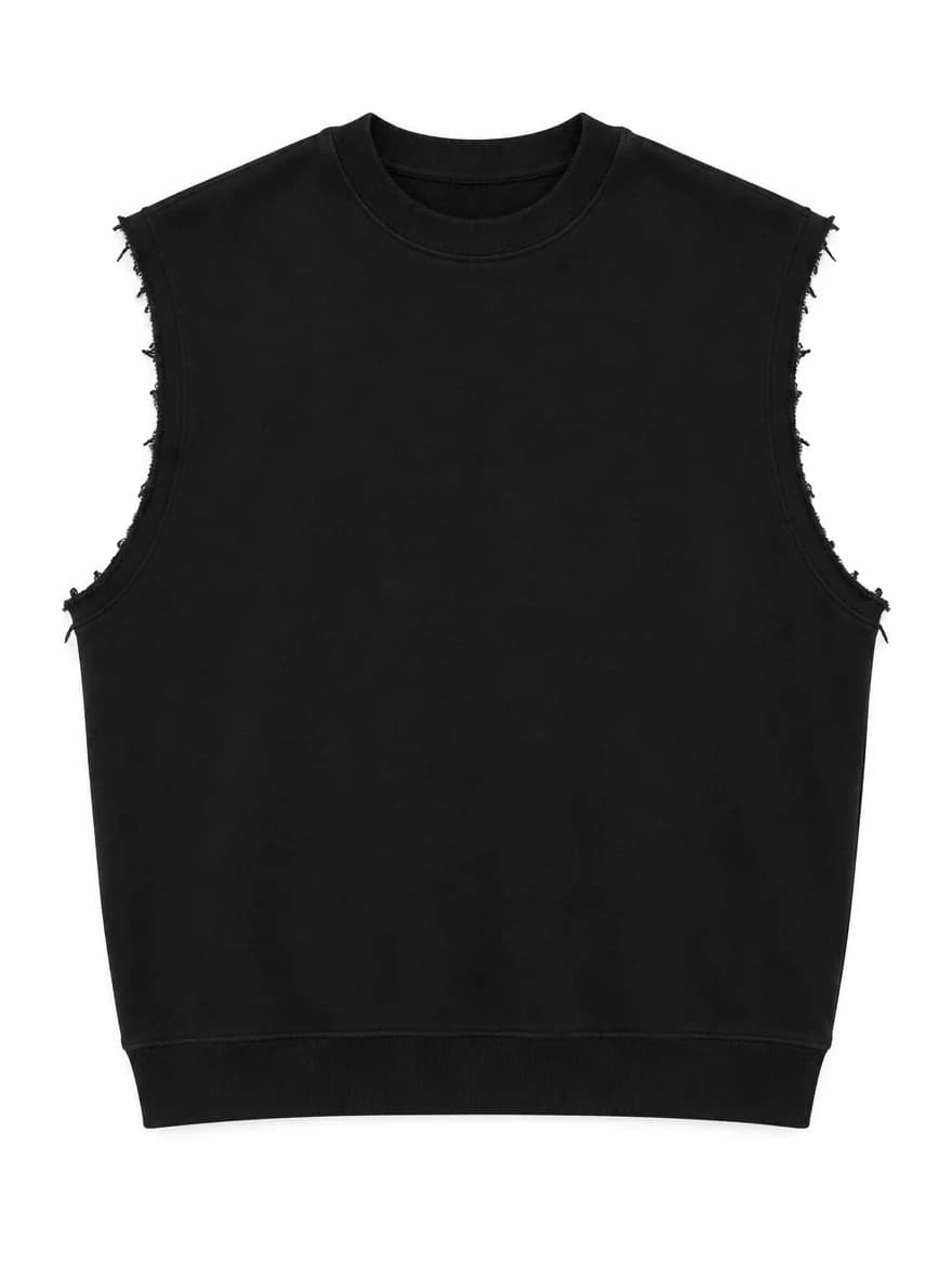 Sweat Sans Manches Noir