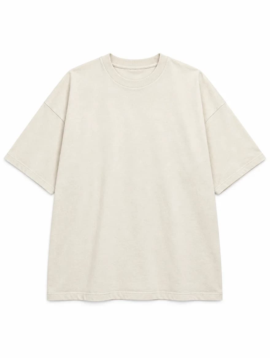 Tee Oversize Essential Écru
